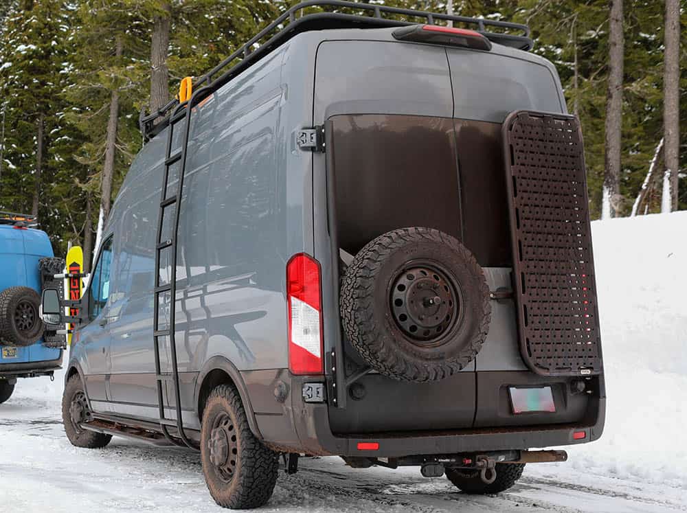 Transit Rear Tire Carrier - Long Weel Bracket