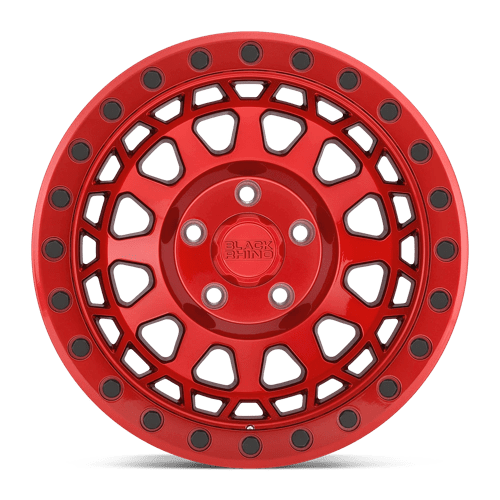 Black Rhino Hard Alloys Primm 17X9 +0 Candy Red W/ Black Bolts