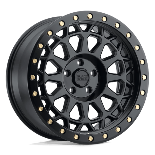 Black Rhino Hard Alloys Primm 20X9.5 +0 Matte Black W/ Brass Bolts