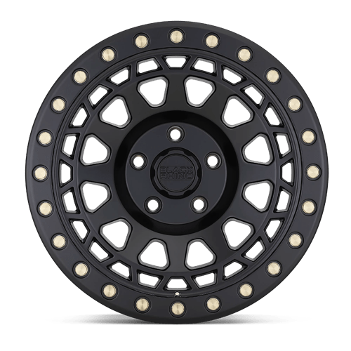 Black Rhino Hard Alloys Primm 20X9.5 +18 Matte Black W/ Brass Bolts