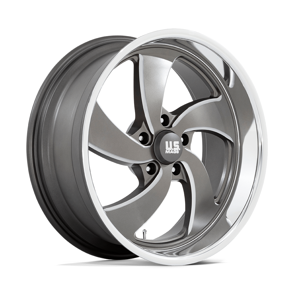 Us Mag 1Pc U133 Desperado 22X10.5 +1 Anthracite Milled Diam-Cut Lip