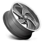 Us Mag 1Pc U133 Desperado 20X9.5 +1 Anthracite Milled Diam-Cut Lip