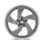 Us Mag 1Pc U133 Desperado 22X8.5 +1 Anthracite Milled Diam-Cut Lip