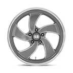 Us Mag 1Pc U133 Desperado 24X9 +25 Anthracite Milled Diam-Cut Lip