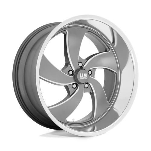 Us Mag 1Pc U133 Desperado 22X10.5 +1 Anthracite Milled Diam-Cut Lip