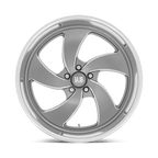 Us Mag 1Pc U133 Desperado 22X8.5 +1 Anthracite Milled Diam-Cut Lip