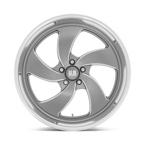 Us Mag 1Pc U133 Desperado 22X8.5 +1 Anthracite Milled Diam-Cut Lip