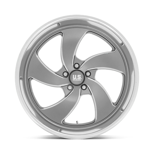 Us Mag 1Pc U133 Desperado 22X10.5 +1 Anthracite Milled Diam-Cut Lip