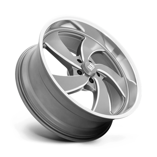 Us Mag 1Pc U133 Desperado 22X10.5 +1 Anthracite Milled Diam-Cut Lip