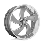 Us Mag 1Pc U133 Desperado 24X10 +5 Anthracite Milled Diam-Cut Lip