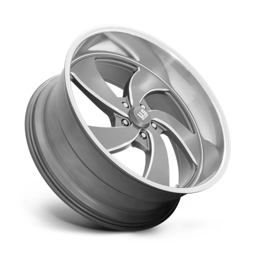 Us Mag 1Pc U133 Desperado 24X10 +5 Anthracite Milled Diam-Cut Lip