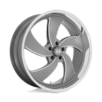 Us Mag 1Pc U133 Desperado 24X9 +1 Anthracite Milled Diam-Cut Lip