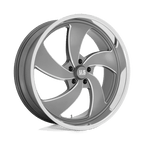 Us Mag 1Pc U133 Desperado 24X9 +1 Anthracite Milled Diam-Cut Lip
