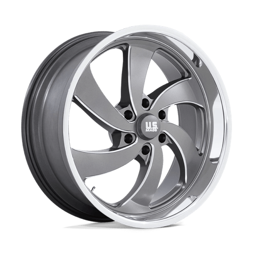 Us Mag 1Pc U133 Desperado 22X9 +25 Anthracite Milled Diam-Cut Lip