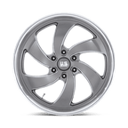 Us Mag 1Pc U133 Desperado 22X10 +25 Anthracite Milled Diam-Cut Lip
