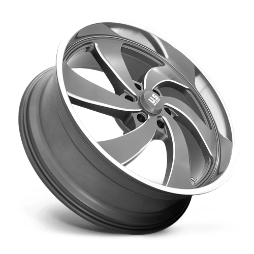 Us Mag 1Pc U133 Desperado 24X10 +25 Anthracite Milled Diam-Cut Lip