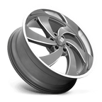 Us Mag 1Pc U133 Desperado 24X9 +25 Anthracite Milled Diam-Cut Lip