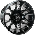 Arkon Off-Road Roosevelt 20X10 -25 Gloss Black W/ Milled Edges