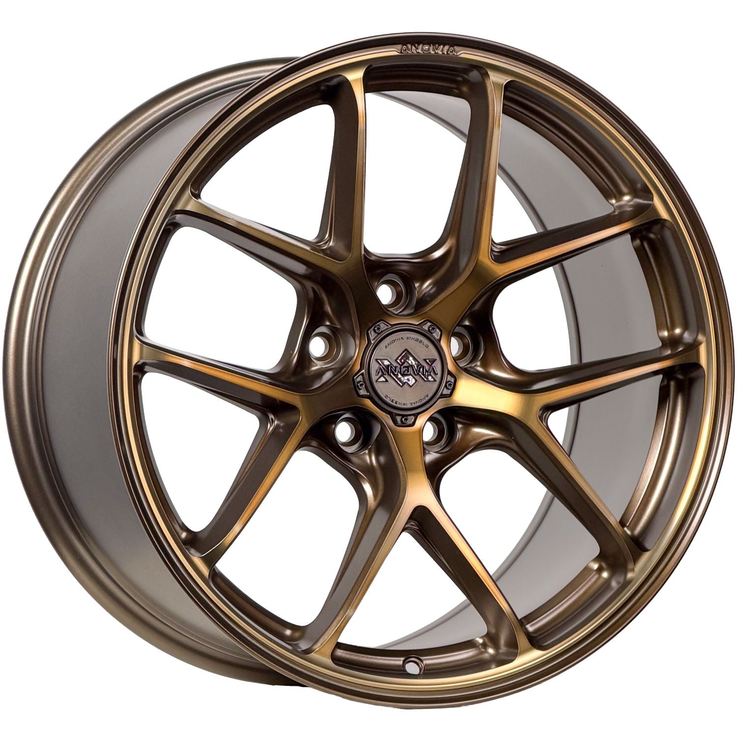 Anovia Wheels An-12 18X8.5 +35 Bronze Machined Face Bronze Tint