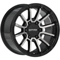 Anthem Off-Road Raider 17X9 -12 Satin Black W/ Machined Face