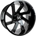 Arkon Off-Road Lincoln 20X10 -25 Gloss Black W/ Milled Edges