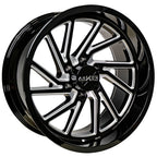 Arkon Off-Road Kennedy 20X10 -25 Gloss Black W/ Milled Edges