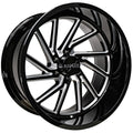 Arkon Off-Road Kennedy 22X12 -51 Gloss Black W/ Milled Edges