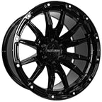 Anthem Off-Road Talon 20X10 -24 Gloss Black
