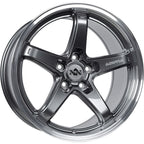 Anovia Wheels An-5S 18X9.5 +45 Gloss Gunmetal Machined Lip