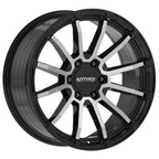Anthem Off-Road Raider 20X9 +0 Satin Black W/ Machined Face