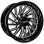 Arkon Off-Road Kennedy 20X10 -25 Gloss Black W/ Milled Edges