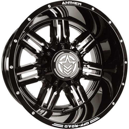 Anthem Off-Road Equalizer 20X12 -44 Gloss Black W/ Milled Edges