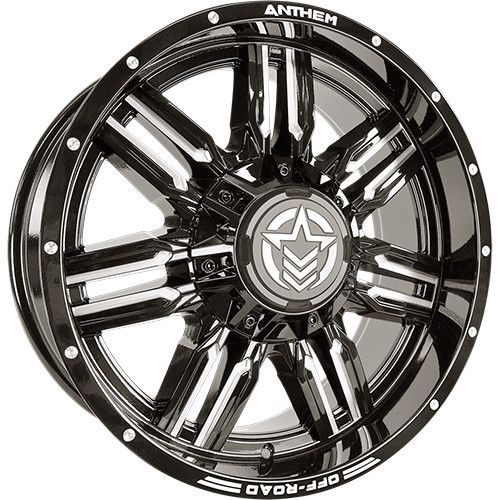 Anthem Off-Road Equalizer 20X9 +0 Gloss Black W/ Milled Edges