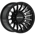 Anthem Off-Road Raider 17X9 -12 Satin Black W/ Machined Face