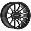 Anthem Off-Road Raider 18X9 -12 Satin Black W/ Machined Face
