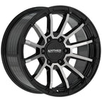 Anthem Off-Road Raider 18X9 -12 Satin Black W/ Machined Face