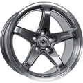 Anovia Wheels An-5S 18X9.5 +38 Gloss Gunmetal Machined Lip