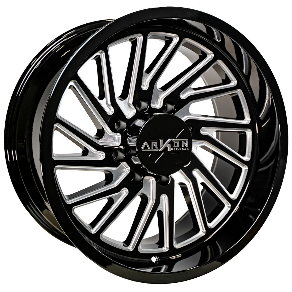 Arkon Off-Road Kennedy 20X10 -25 Gloss Black W/ Milled Edges