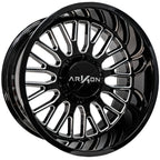 Arkon Off-Road Athos 24X14 -81 Gloss Black W/ Milled Edges