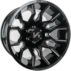 Arkon Off-Road Roosevelt 22X12 -51 Gloss Black W/ Milled Edges
