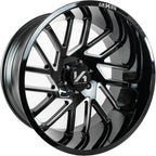 Arkon Off-Road Mandela 24X14 -81 Gloss Black W/ Milled Edges