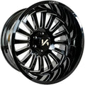 Arkon Off-Road Alexander 22X14 -81 Gloss Black W/ Milled Edges