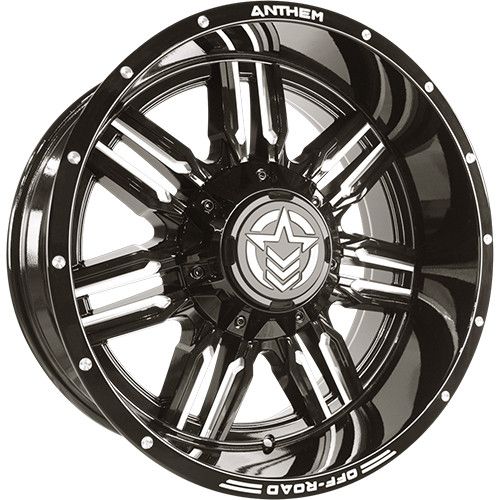 Anthem Off-Road Equalizer 20X10 -24 Gloss Black W/ Milled Edges