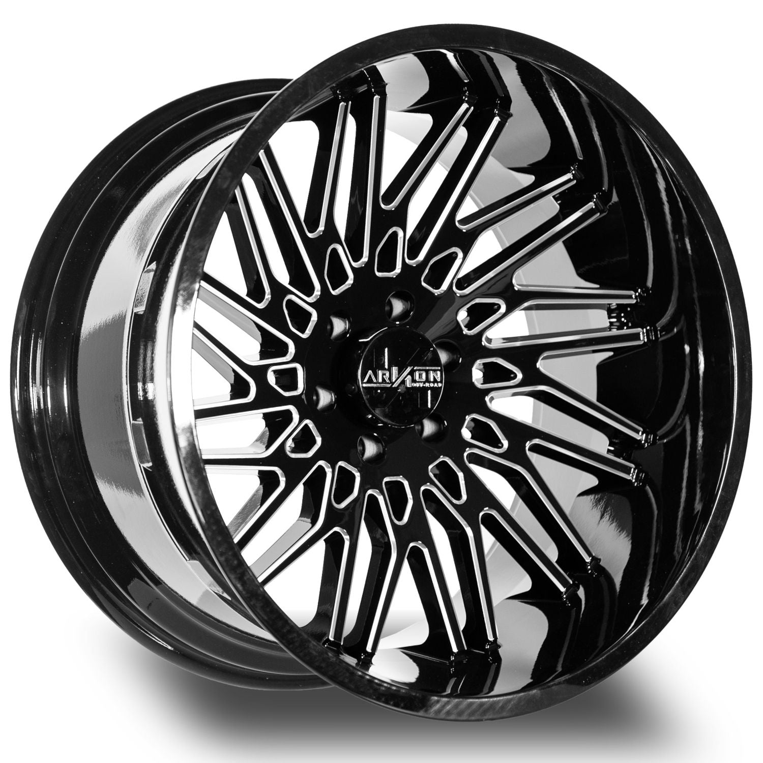 Arkon Off-Road Apollo 20X10 -25 Gloss Black W/ Milled Edges