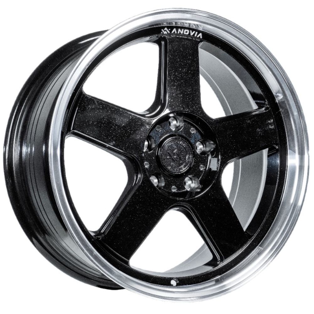 Anovia Wheels Highball 18X9.5 +22 Metallic Black W/ Machined Lip