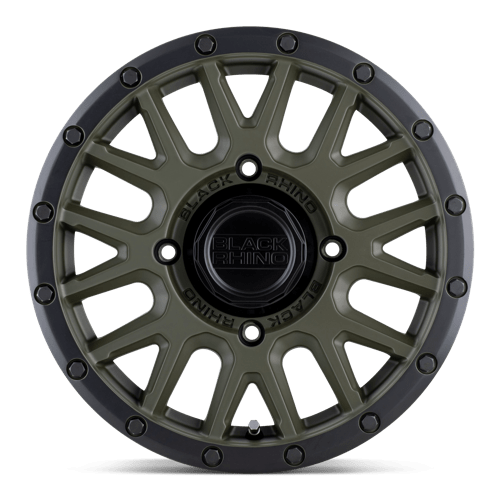 Black Rhino Hard Alloys - Utv La Paz Utv 15X7 +36 Olive Drab Green W/ Black Lip