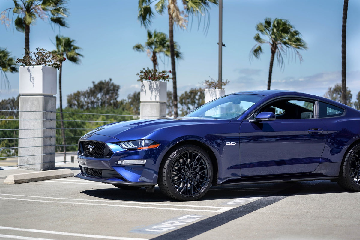 American Racing AR927 Barrage Satin Black on a 2018 Ford Mustang