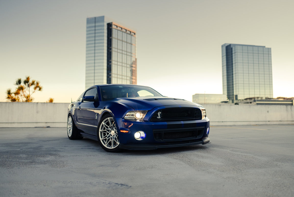 American Racing AR955 Stampede Gloss Silver on a 2014 Ford Mustang