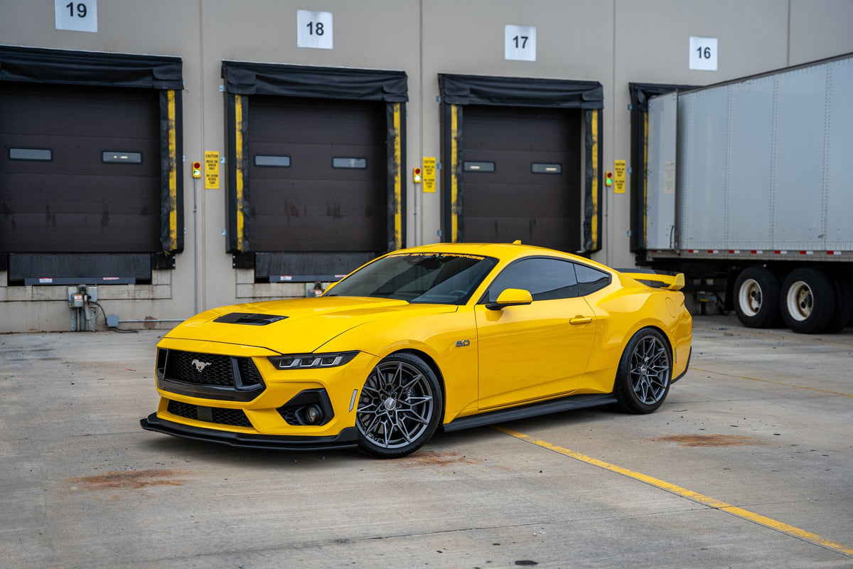 American Racing AR955 Stampede Matte Anthracite on a 2022 Ford Mustang