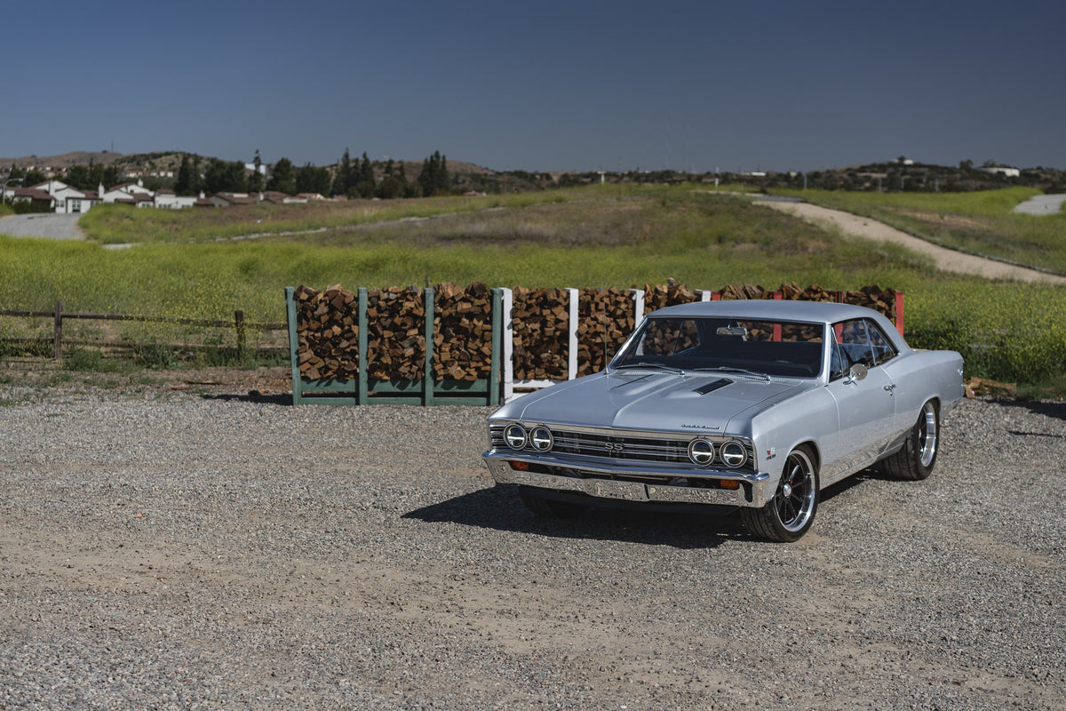 American Racing VN510 Draft Gloss Black with Diamond Cut Lip on a 1967 Chevy Chevelle